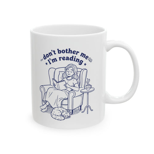 Bookish Gifts, Don't bother me I'm reading, Book girl gifts | Ceramic Coffee Cup